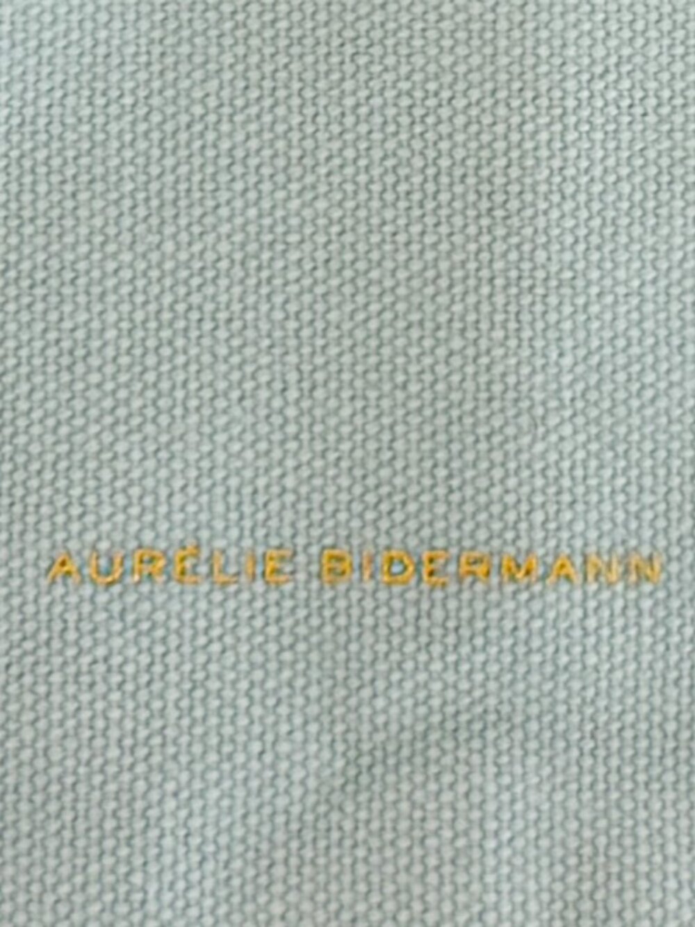 AURELIE BIDERMANN light aqua Blue Canvas Zip Top Dust Bag - Picture 3 of 6